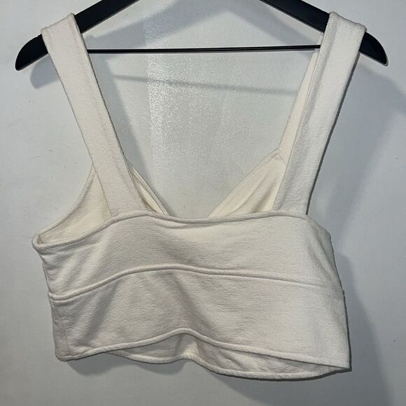 MADEWELL Lighthouse New Knot Front Cutout Cropped Tank Top-XXL - Picture 4 of 6